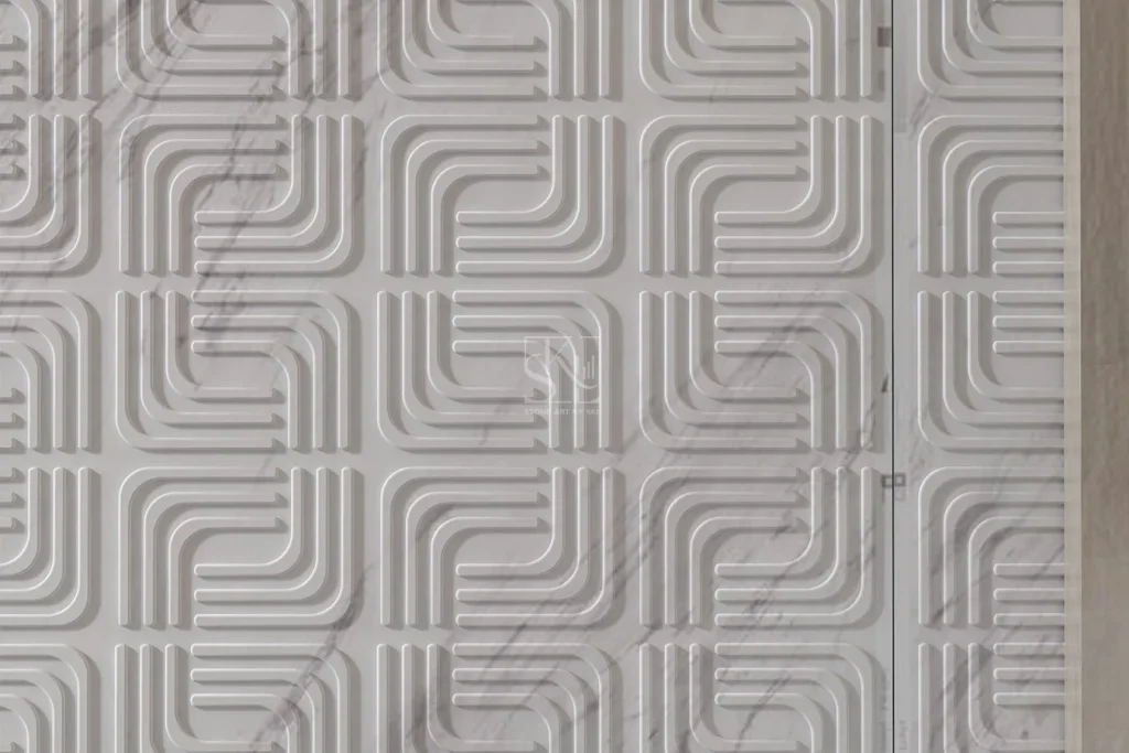 Boomerang Textured Marble Surface