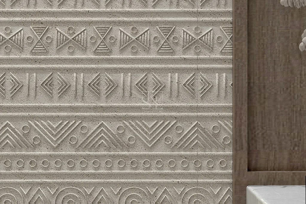 Ethnic Motif Sandstone Surface