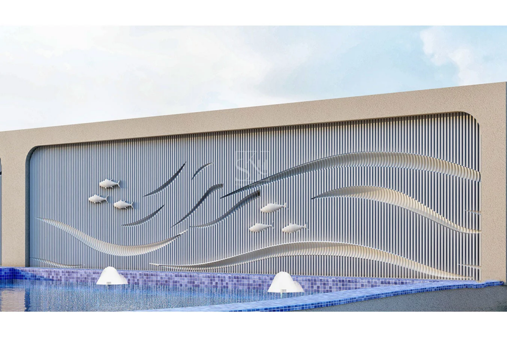 Boundary Wall Concept 5 - Stone Art  By SKL