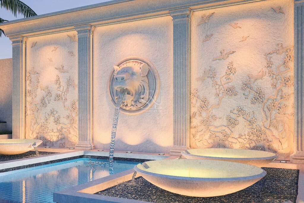 Lion Feature Wall Fountain