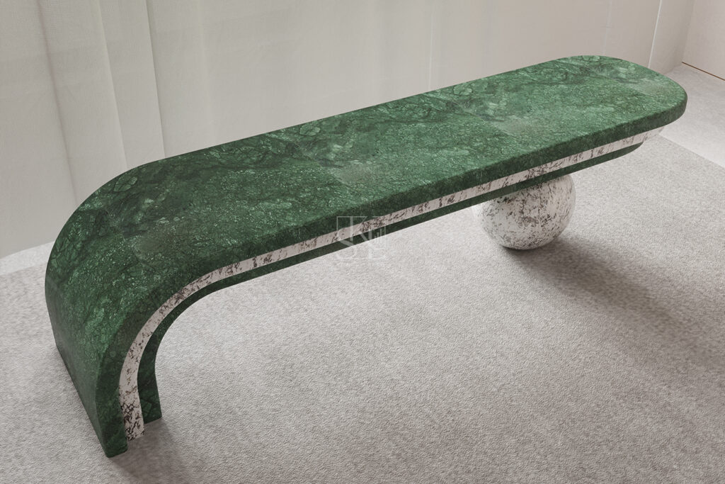Football Marble Bench