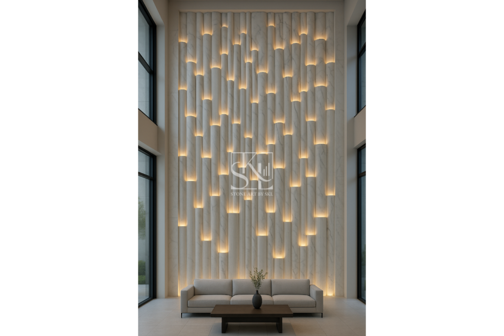 Marble Glow Flutes Design