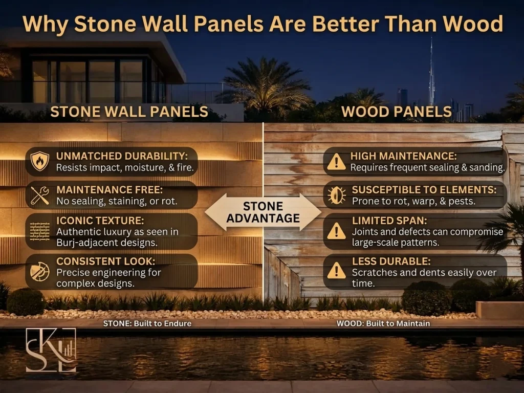 Why stone wall panels art better than wood