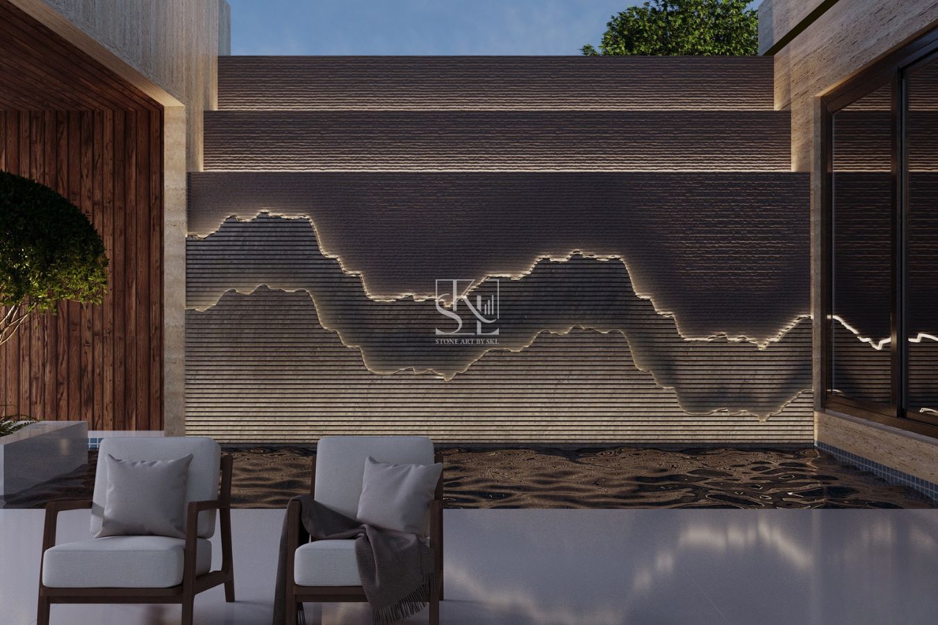 3D Layer Mountain Design