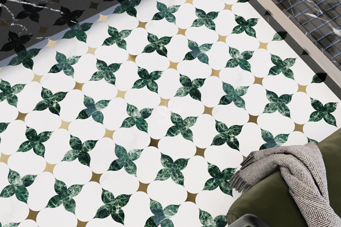 Petal Mosaic Flooring