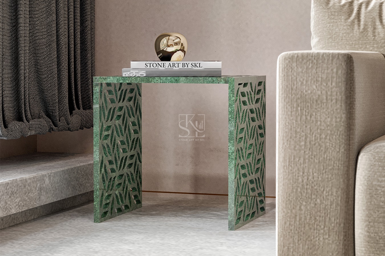 Green Marble Table