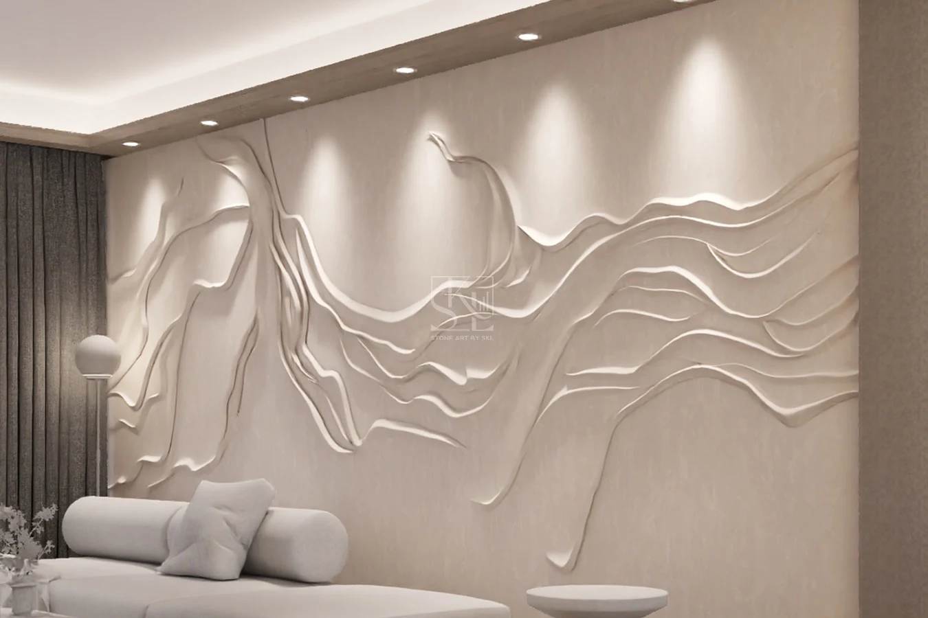 Random Modern Walling Random Wave Design Wall - Wall Cladding & Wall Panels | Stone Art by SKL