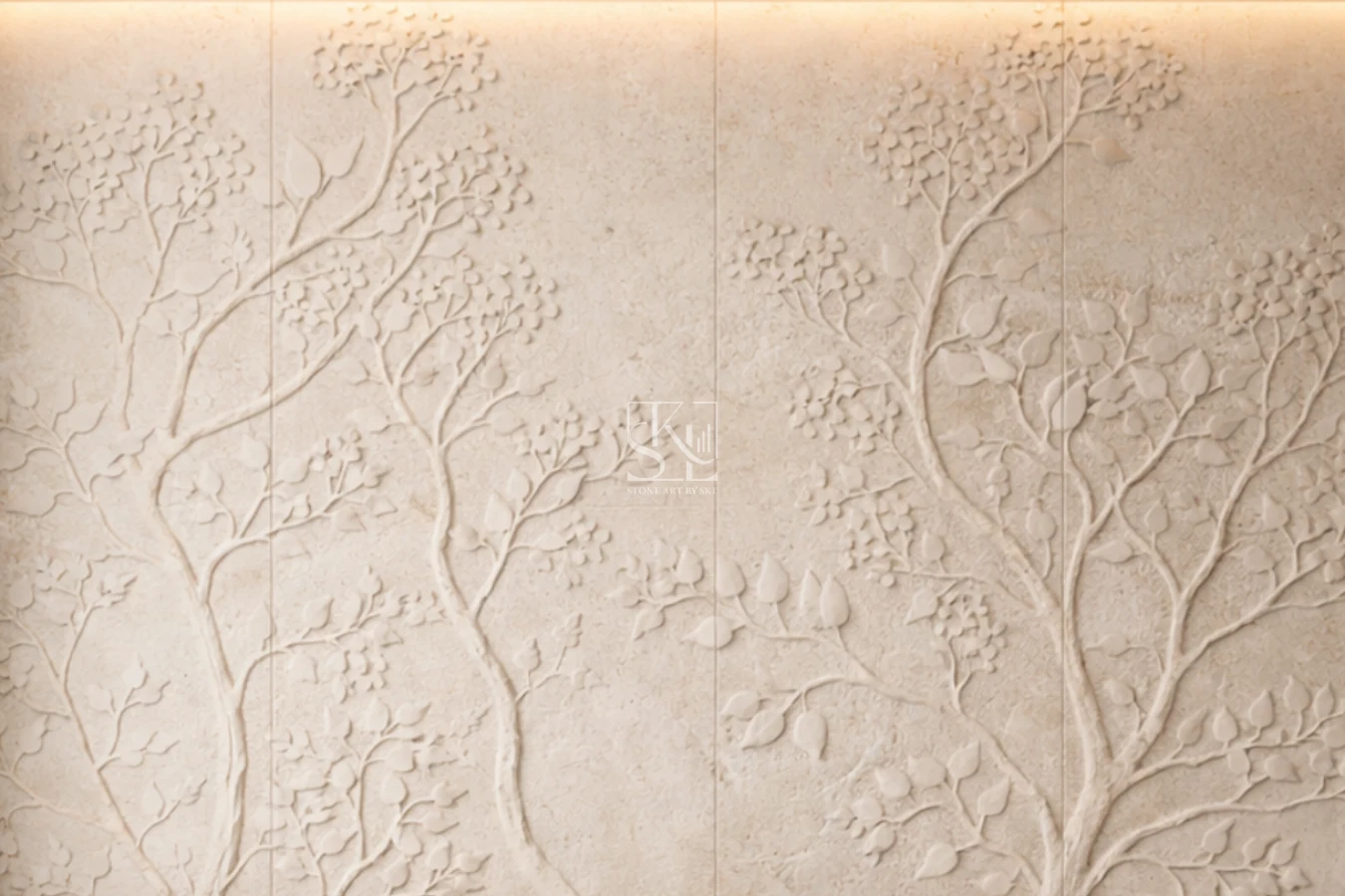 Tree Inspired Cladding Modern Tree Relief Design Stone Wall Cladding | Stone Art By SKL